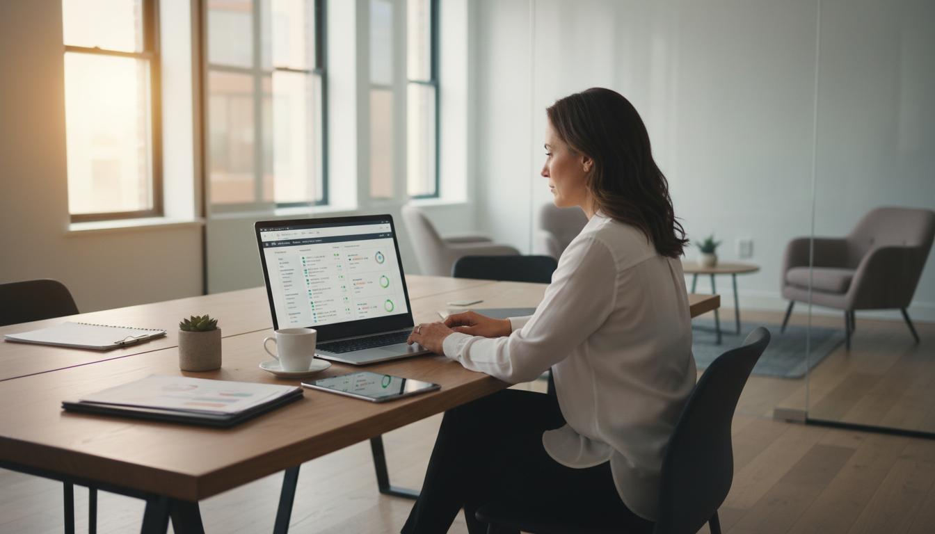 Operations dashboard tracking leasing pipeline and maintenance status